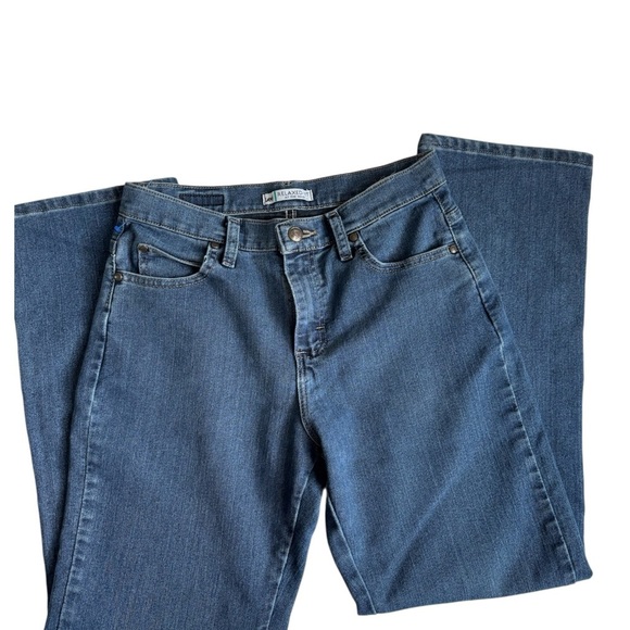 Lee Blue Straight Leg Jeans - Picture 3 of 5